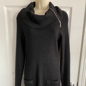 Black Sparkle Tunic Sweater